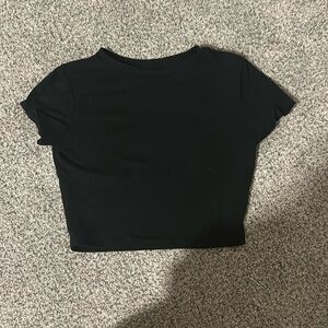 wild fable black crop top